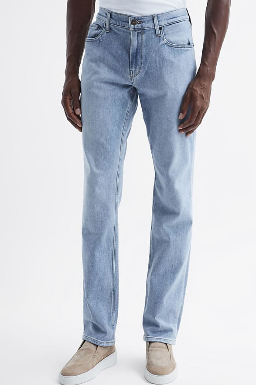 Hommes Liverpool Los Angeles Jeans | Jean Droit Bleu Normandie Paige