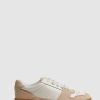 Femmes Balenciaga Chaussures En Cuir | Frankie - Baskets Basses En Daim Et Cuir Taupe, Uk 7 Eu 40