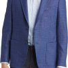 Hommes Luca Faloni Costumes | Manteau De Sport En Laine Coupe Ajustee En Bleu Chez Nordstrom, Taille 48 Long