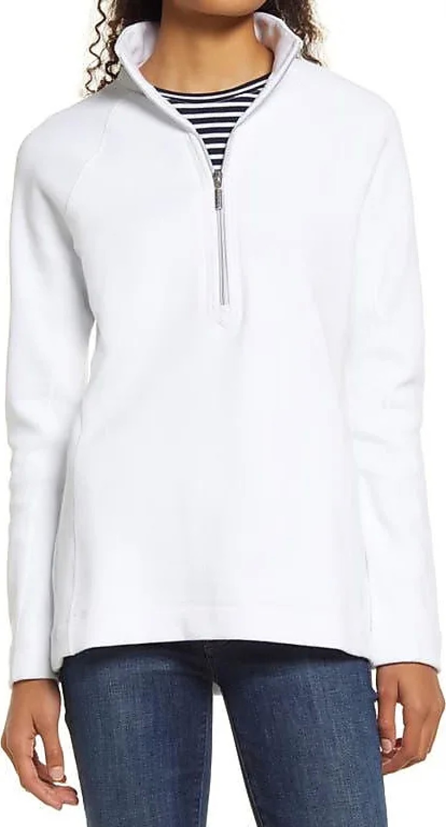 Femmes Alo Yoga Chandails | Nouveau Pull Aruba A Demi-Fermeture Eclair En Blanc Chez Nordstrom, Taille X-Small