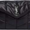 Femmes Saint-Laurent Sacs | Pochette Puffer En Cuir Ysl-Plaque