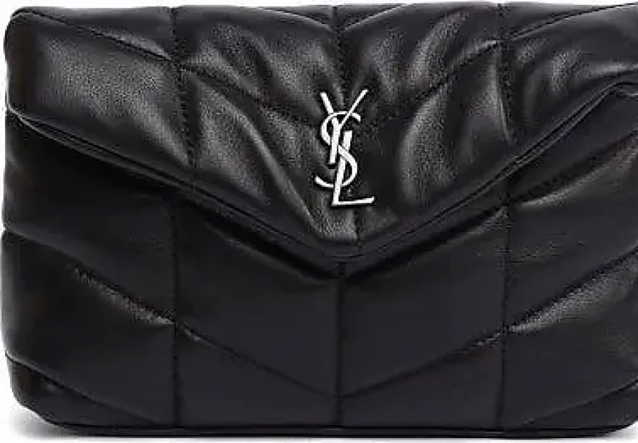 Femmes Saint-Laurent Sacs | Pochette Puffer En Cuir Ysl-Plaque