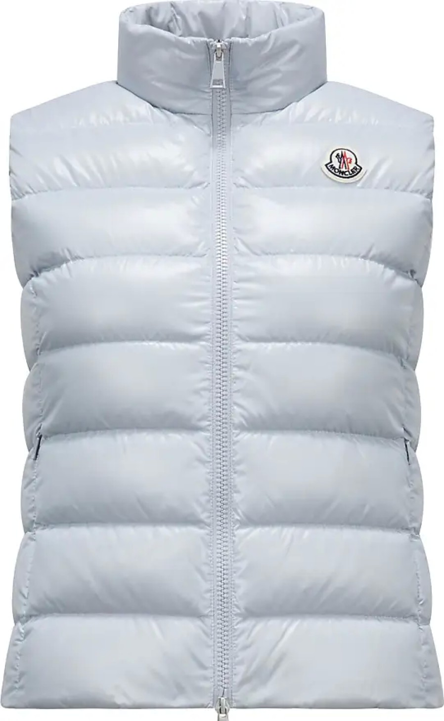 Femmes Moncler Gilets | Ghany Doudoune Gris Taille 00