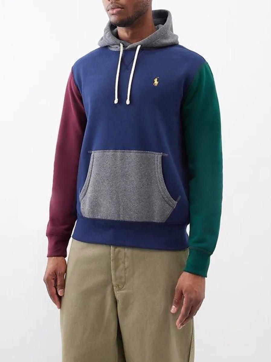 Hommes Tous les saints Chandails | Sweat A Capuche En Melange De Coton Colour-Block