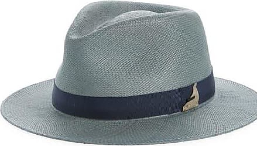 Hommes Paul Smith Chapeaux | Chapeau Panama Cam Straw En Bleu Ardoise Chez Nordstrom, Taille Petite