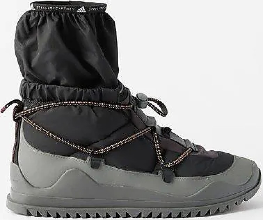 Femmes Santana Canada Bottes | Adidas By Stella Mccartney - Cold.Rdy Shell And Rubber Boots - Femme - Noir Gris