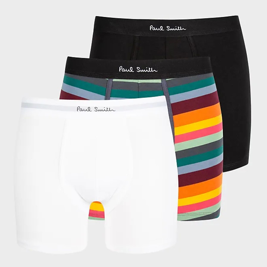 Hommes Paul Smith Sous-Vetement | Lot De 3 Boxers Lng Pour Hommes