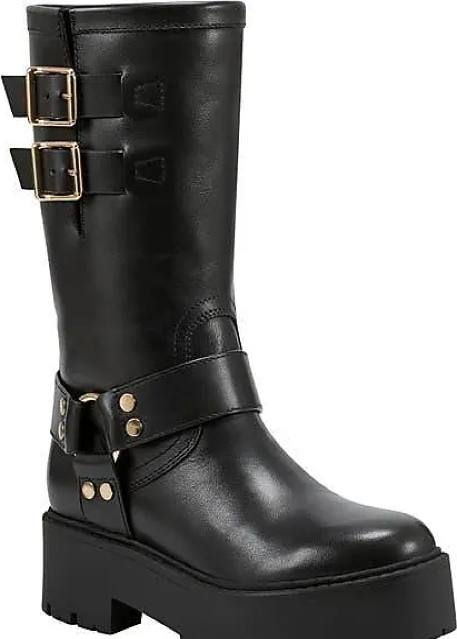 Femmes Entraîneur Bottes | Botte De Moto Dorset Lug En Noir 001 Chez Nordstrom, Taille 7,5