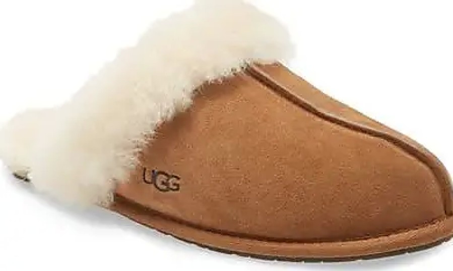 Femmes Ganni Chaussons | Pantoufle Ugg (R) Scuffette Ii En Daim Marron Chez Nordstrom, Taille 10