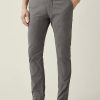 Hommes Luca Faloni Pantalon | Chino En Coton Cortina Gris Elephant