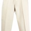 Hommes STUDIO NICHOLSON Pantalon | Pantalon Fusele Taille Haute - Homme - Elasthanne/Coton Biologique - 30 - Neutres