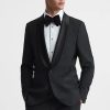 Hommes OppoSuits Costumes | Chale - Veste De Smoking Noire A Revers Chale De Poker, Coupe Moderne, Simple Boutonnage, Royaume-Uni 46