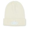 Femmes Moncler Chapeaux D'Hiver | Bonnet Cool Skies En Blanc Ivoire