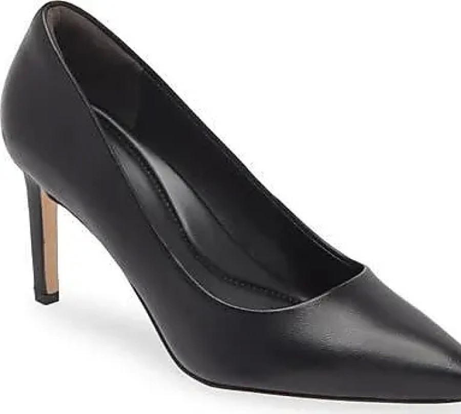 Femmes Prada Chaussures En Cuir | Escarpin Penelope En Noir Chez Nordstrom, Taille 5,5