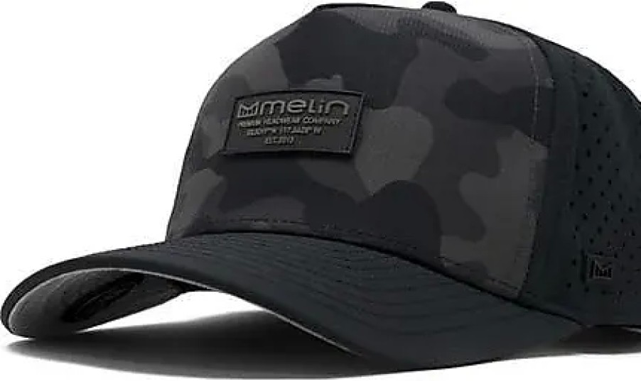 Hommes Méline Casquettes | Casquette Snapback Odyssey Brick Hydro Performance En Noir Camouflage Minuit Chez Nordstrom, Taille Moyenne