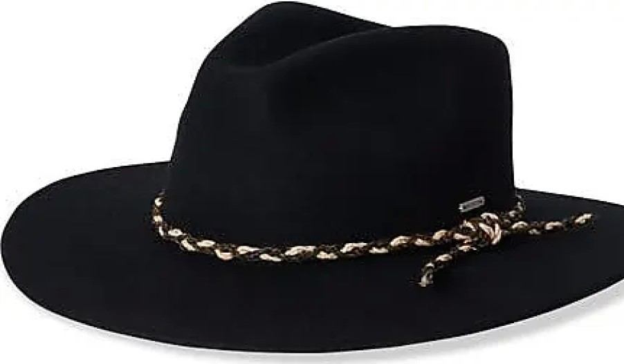 Hommes Paul Smith Chapeaux | Fedora En Laine Feutree Western Messer En Noir/Multi Chez Nordstrom, Taille X-Large