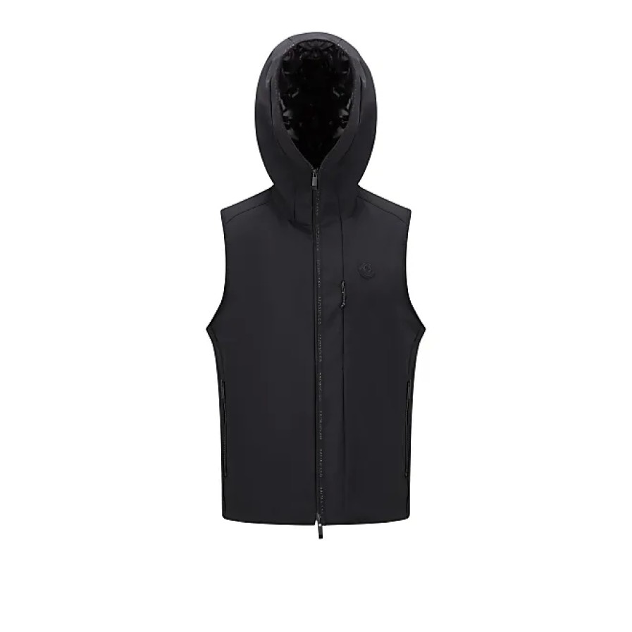 Hommes Moncler Gilets | Allier Doudoune Noir Taille 3