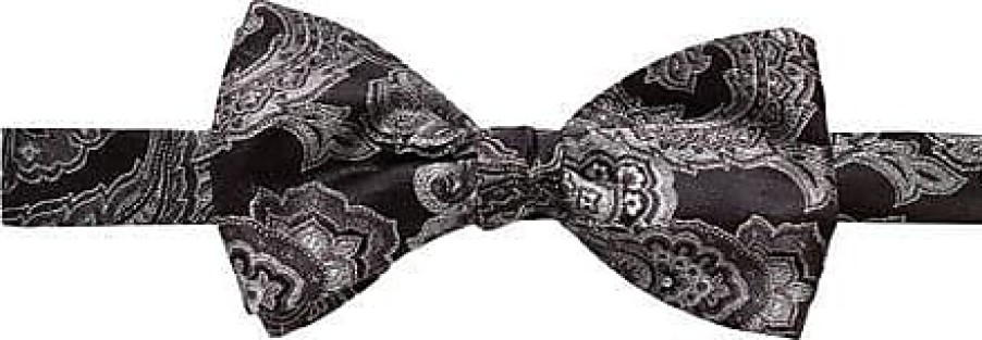 Hommes Magasin Trafalgar Noeuds Papillon | Noeud Papillon Paisley En Argent Chez Nordstrom