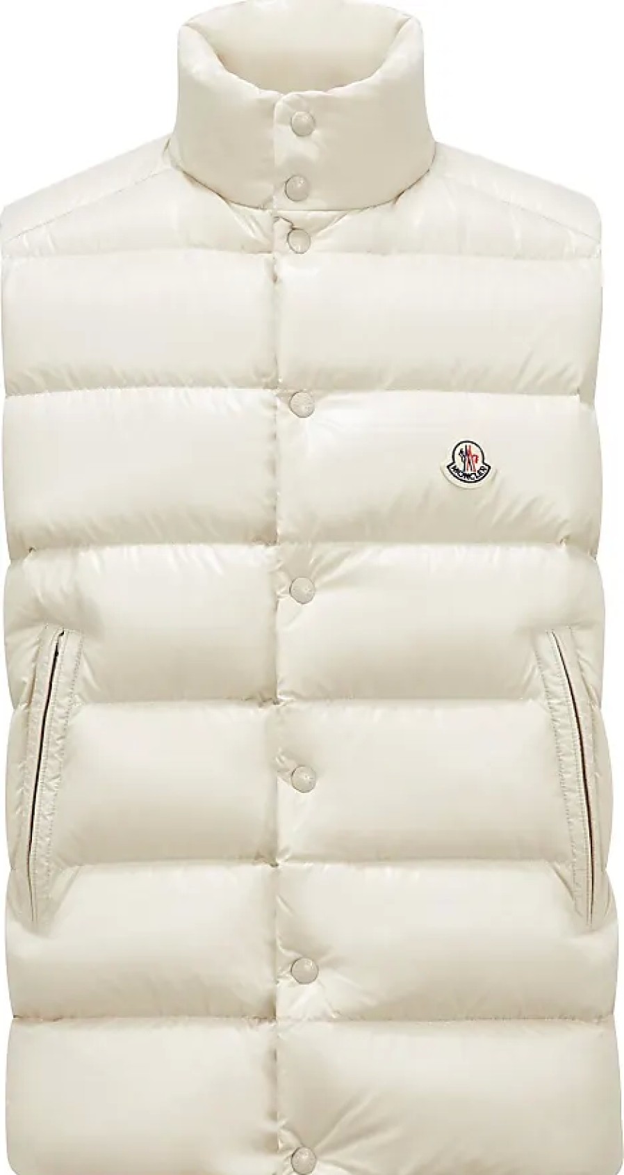 Hommes Moncler Gilets | Tibb Doudoune Beige Taille 1