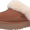 Femmes Ganni Chaussons | Pantoufle A Disquette Pour Femme, Chataigne, 5