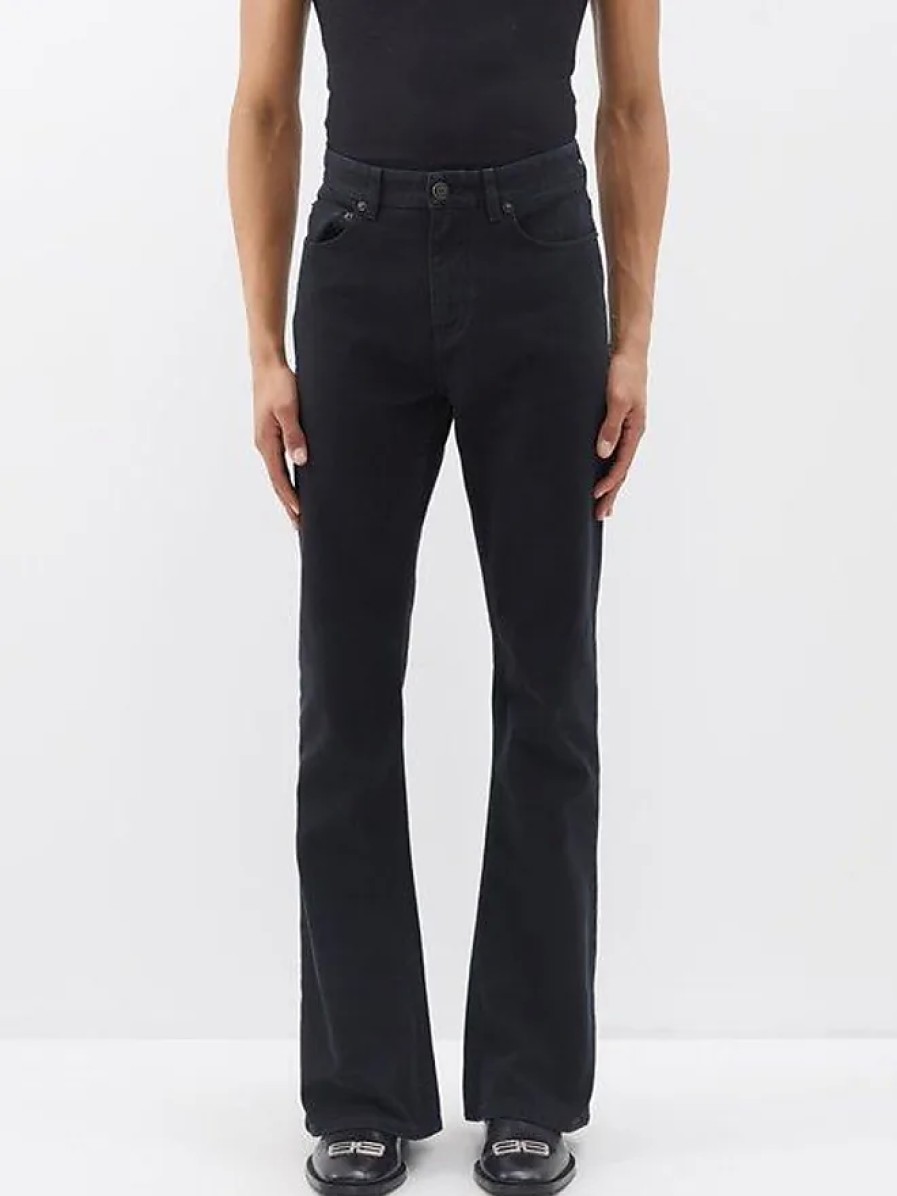 Hommes Cadre Denim Jeans | Jean Bootcut - Homme - Noir