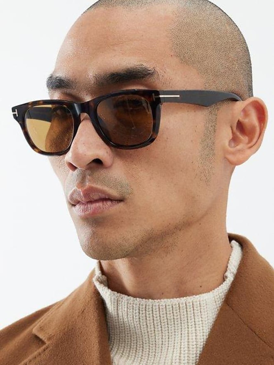 Hommes Lunettes Tom Ford Des Lunettes De Soleil | Lunettes De Soleil Carrees En Acetate