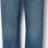 Femmes Paige Jeans | Jean Droit Taille Haute Albi - Bleu - 24,25,26,27,28,29,30,31,32