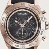 Femmes Ferragamo Montres | Montre Homme Ferragamo Urban Chrono Ip Or Rose/Noir