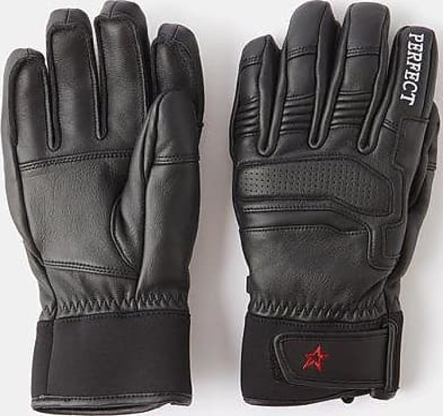 Hommes Tous les saints Gants | Gants De Ski En Cuir Pm - Hommes - Noir