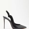 Femmes Balenciaga Chaussures D'Ete | Escarpins A Bride Arriere En Cuir Verni Hot Chick 100