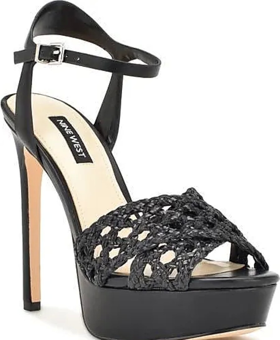 Femmes Simon Miller Chaussures A Semelles Compensees | Sandale A Plateforme Avec Bride De Cheville Grecia En Noir Chez Nordstrom, Taille 8,5