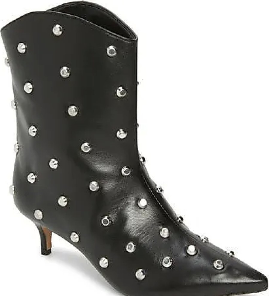 Femmes Flatté Bottines | Bottines A Bout Pointu Maryann En Noir Chez Nordstrom, Taille 5,5