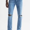 Hommes Reiss Jeans | Jean Slim Tres Extensible Lennox Paige Destructe Odgen