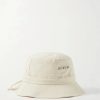 Femmes Tous les saints Chapeaux | Chapeau Bob En Toile De Coton Orne Le Bob Gadjo - Blanc Casse - 56,58,60