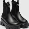 Femmes Entraîneur Bottes | Bottines En Cuir Brosse Monolith