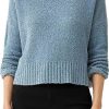 Femmes polo Ralph Lauren Chandails | Pull Boxy En Melange De Coton Biologique A Col Rond En Acier Bleu Chez Nordstrom, Taille X-Large