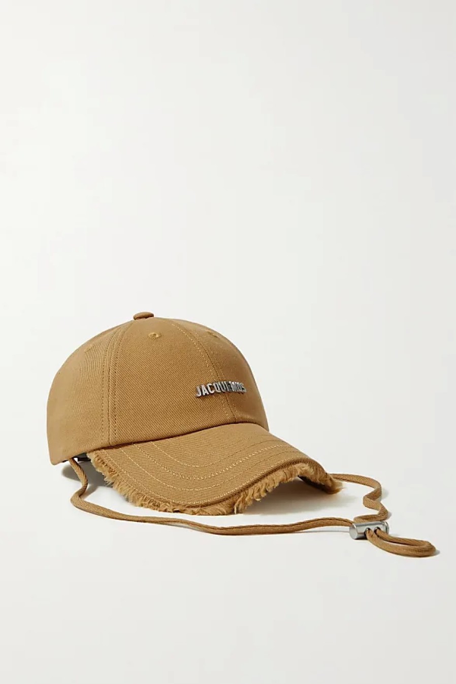 Hommes Ferragamo Casquettes | Casquette De Baseball En Serge De Coton Effiloche Orne Artichaut - Neutres - 56,58,60