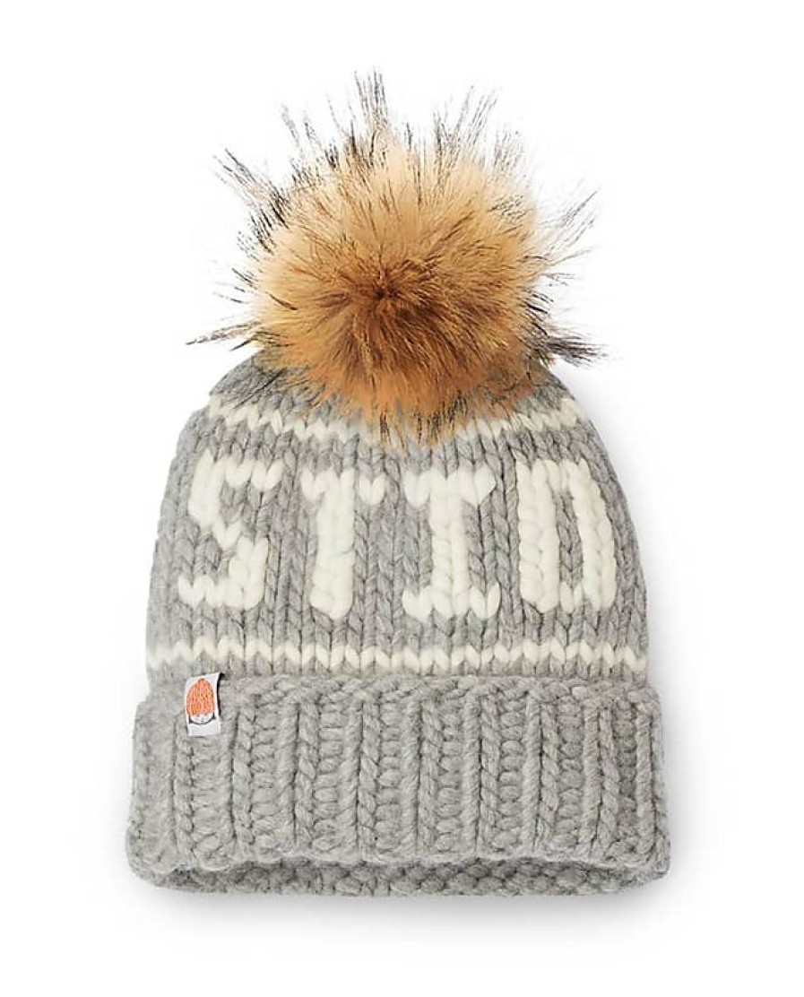 Femmes Moncler Chapeaux D'Hiver | Bonnet Unisexe Dans Gris | Laine