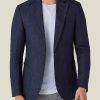 Hommes Reiss Costumes | Blazer En Lin Bleu Marine