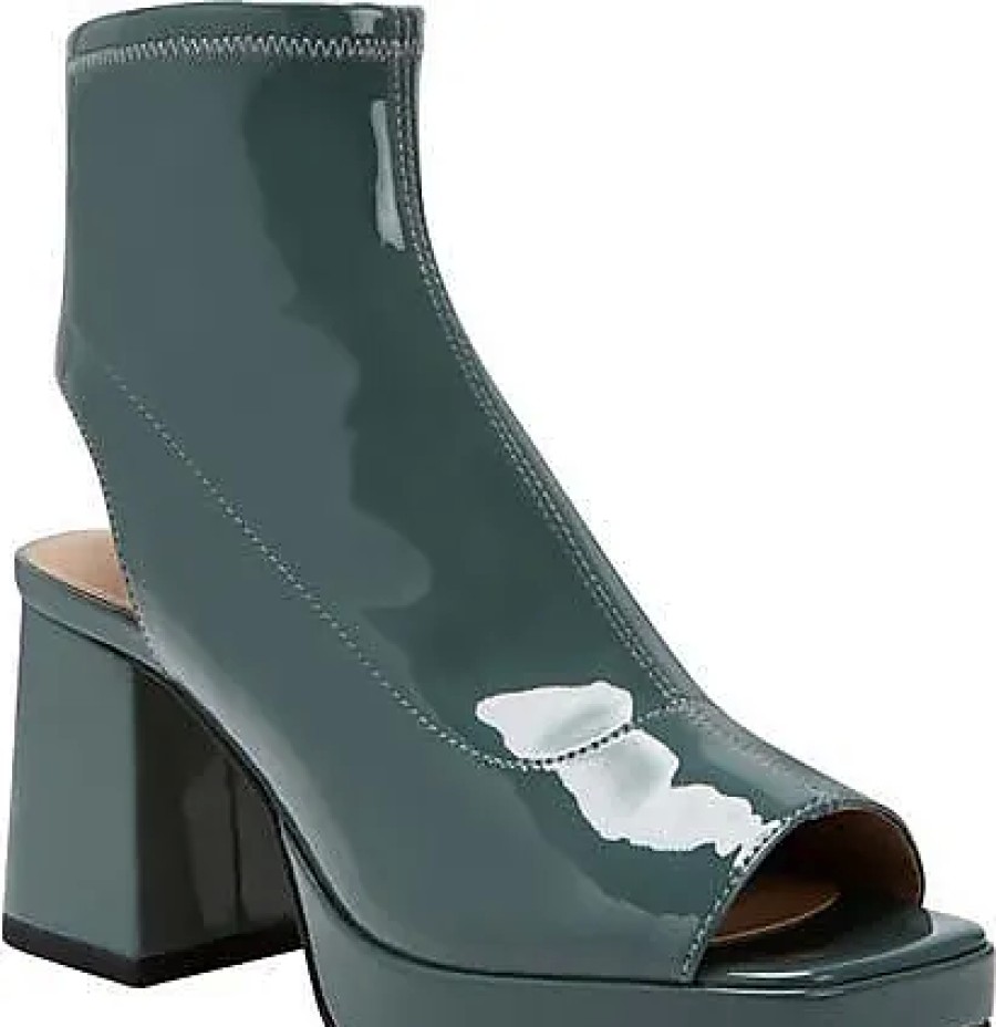 Femmes Jeffrey campbell Bottines | Le Bottillon A Plateforme Decoupe Surprise En Feuille De Sauge Chez Nordstrom, Taille 5,5