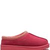 Femmes UGG Chaussons | Tasman Pink Glow Pantoufles En Daim - Femme - Caoutchouc/Peau De Mouton/Nylon/Suede - 10