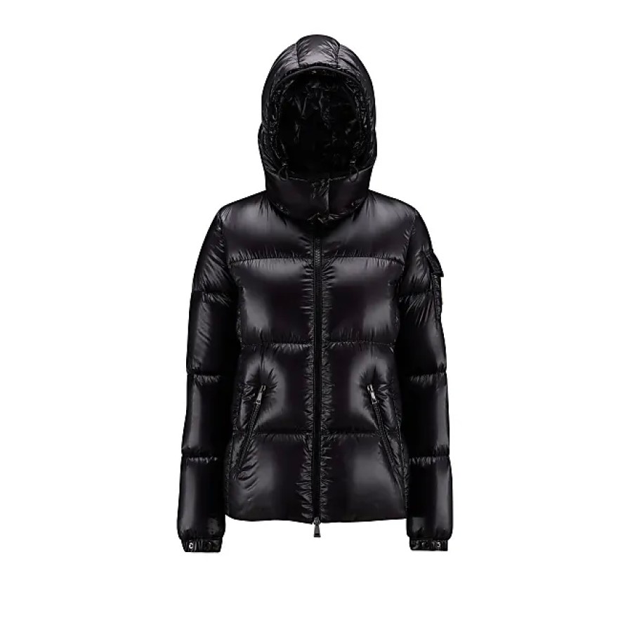 Femmes Moncler Vestes | Doudoune Courte Fourmine Noir Taille 0