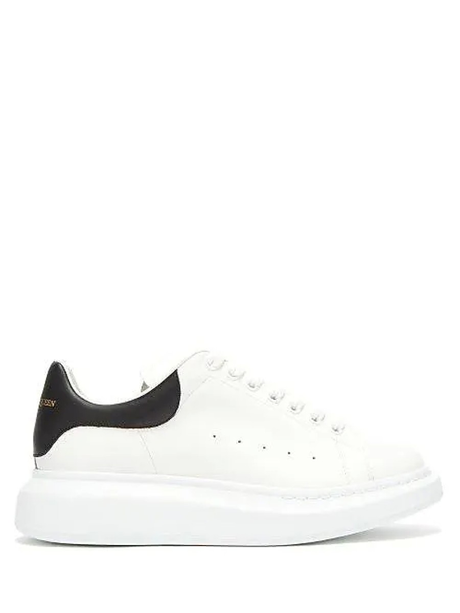 Femmes Reebok Baskets | Alexander Mcqueen - Baskets Surdimensionnees En Cuir - Homme - Blanc Noir