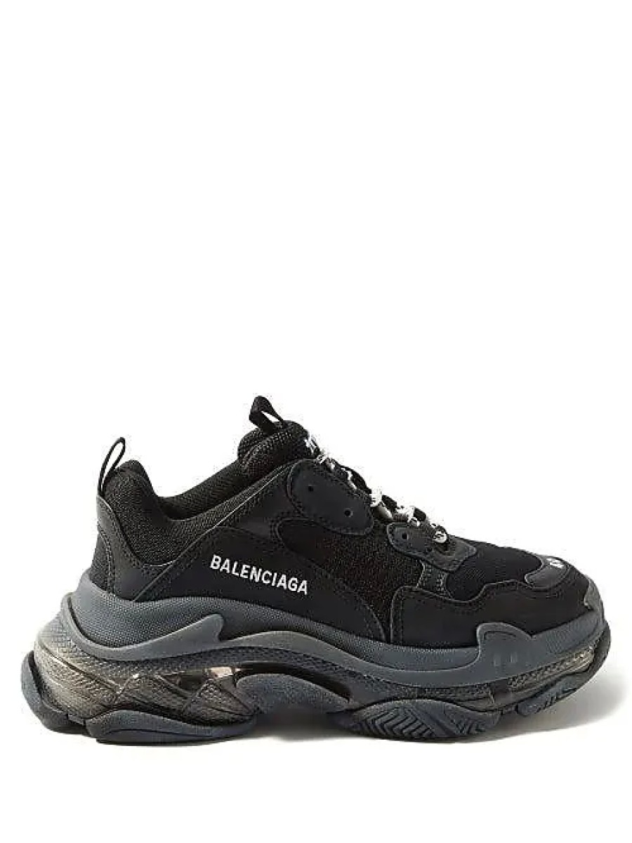 Femmes Balenciaga Chaussures D'Ete | Baskets En Similicuir Triple S