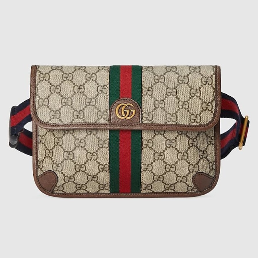 Femmes Gucci Sacs | Petit Sac Ceinture Ophidia Gg, Taille Gucci 90, Beige, Toile Gg