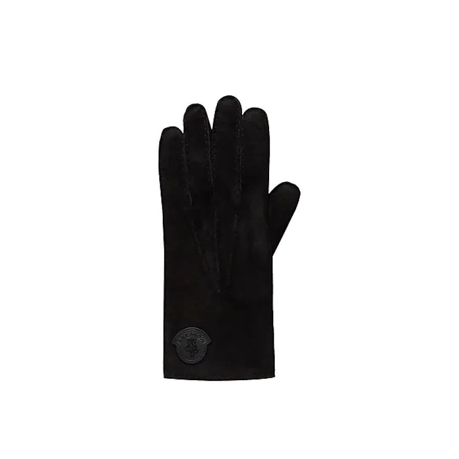 Hommes Tous les saints Gants | Gants En Peau De Mouton Noir Taille L