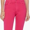 Femmes Mère Jeans | Jean Court The Insider Step Fray Sorbet Framboise