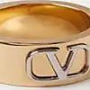 Hommes Valentino Garavani Bijoux | Bague Metal Signature Vlogo Homme Or 22