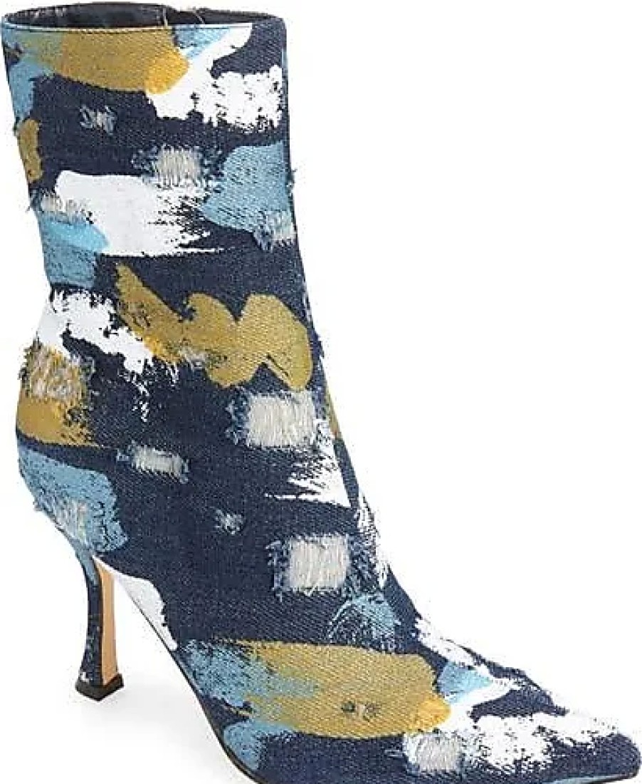 Femmes Talbots Bottines | Bottine A Bout Pointu August En Bleu Multi Chez Nordstrom, Taille 6,5