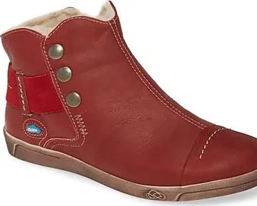 Femmes Campeur Bottines | Bottine Aline En Cuir Rouge Chez Nordstrom, Taille 10,5-11Us